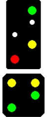Krois-Modell Main Signal with 3 Aspects 40km/h, Shunting- and Distant Signal