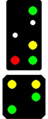 Krois-Modell Hauptsignal 4-begriffig mit Vor- und Verschubsignal, Spur N