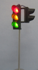 Krois-Modell 1003WDR, Verkehrsampel rot/gelb/grün, mit Fußgänger rechte, SG300, 1 Stück Westdeutsch