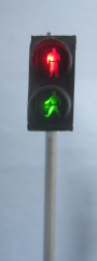 Krois-Modell 1101 West German pedestrian crossing red / green, SG300, 1 piece