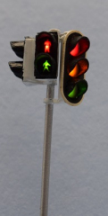 Krois-Modell 1009WD, Traffic lights, red / yellow / green SG300, 2x pedestrian West German