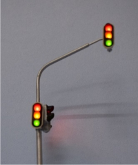 Krois-Modell 1010WD, 3x traffic lights, red / yellow / green SG300, 1x Fußgänge, right outrigger, West German