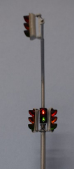 Krois-Modell 1010WD, 3x traffic lights, red / yellow / green SG300, 1x Fußgänge, right outrigger, West German