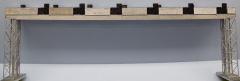 Krois-Modell SB1alt, Signalbrücke alt, mit Gittermaststeher, sechs gleisig, Spur H0