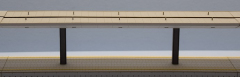 LaserCraft 91-311, Modern railway platform roof of ÖBB, Middle part 250mm long, Up to 75 mm wide