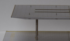 LaserCraft 91-314, Modernes Bahnsteigdach der ÖBB, 2x Endteil je 117mm Lang, ab 80mm breite