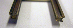 Swedtram Rillenschiene, Schienenprofil aus Messing 1000mm