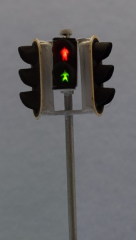 Krois-Modell 1007A,2x traffic light, red / yellow / green SG300, 1x pedestrian, Austria