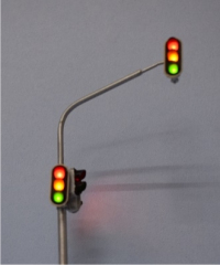 Krois-Modell 1010A, 3x traffic lights, red / yellow / green SG300, 1x Fußgänge, right outrigger, Austria