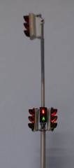 Krois-Modell 1010A, 3x traffic lights, red / yellow / green SG300, 1x Fußgänge, right outrigger, Austria