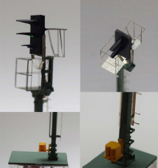 Krois-Modell KS1027, KS multi-section signal 1: 120 right, with caution signal, pre-signal repeater