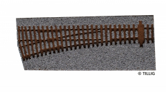 Tillig 86562, track bed Elitegleis light (gray), for left turnout 15 °