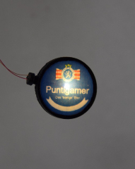 Krois model KM6009, 1x Puntigamer beer sign illuminated, for wall mounting