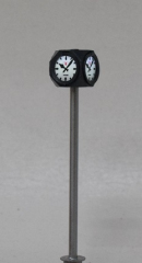 Krois-Modell KM6014, Viennese cube clock, with light, dark gray