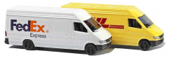 Busch 8304, Package Van Set Mercedes Sprinter: FedEx and DHL Package Vans
