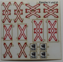 LaserCraft 91-019, Railway crossing signs of epoch V - VI