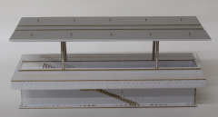 LaserCraft 91-315, Bahnsteigtreppe, ohne Dach und Bahnsteig