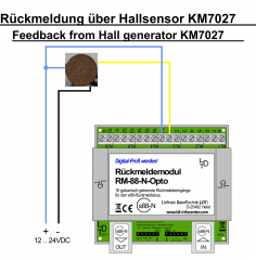Krois-Modell Car-System 7027, Hallsensor für den Einbau in die Fahrbahn
