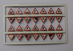 LaserCraft 91-600, The danger signs 28 pieces 1:87