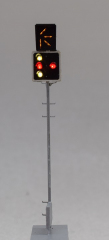 Krois-Modell SSAS, ÖBB Schutzsignal alte Bauart mit Signalnachahmer gelb