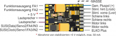 Zimo MS500N, Subminiatur-Sound-Decoder - 14 x 10 x 2,6 mm - Audio 1 W