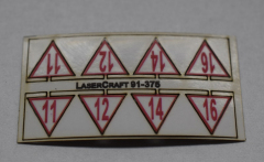 LaserCraft 91-375, ÖBB announcement board gauge H0, 8 pieces
