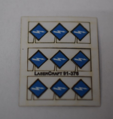 LaserCraft 91-377, connected to the preheating system, gauge H0, 9 pieces
