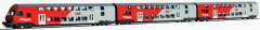 JC 11160+JC12301, Digital Taurus 1116 and double-decker set 3-piece. with ÖBB wordmark lettering for AC operation, with ESU switching decoder