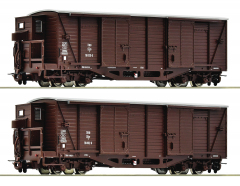 Roco 6640001, 2 pcs. Set: Covered freight wagons, ÖBB