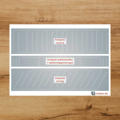 Mobax DE-W-08-H0, Parking set white