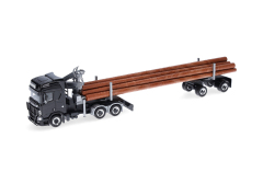 Herpa 319089, Scania CR 20 HD Holztransporter-Sattelzug Thorsten Eckert/King of Rhön (Bayern/Hohenroth)