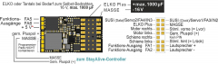 Zimo MS481P16, Kleiner H0/TT Sound-Decoder - 19 x 11 x 3,1 mm - Audio 3 W (4 Ω) - 0,8 A - 6 FA Direkter Anschluss Energiespeicher 15 V (bis 1000 μF)