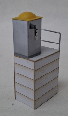 Krois-Modell 6064, ÖBB signal telephone in sheet steel design, Era III-VI, H0 1:87