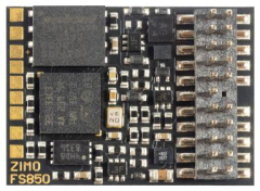 Zimo FS850P22, Function Sound Decoder 1.0A PluX-22, Size 21 x 15 x 3.6 mm