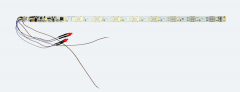 ESU 50718, Interior lighting set with decoder, entry and end lights, 264mm, divisible, PowerPack option, 13 LEDs, warm white