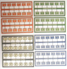 LaserCraft 91-121 ouse Numbers from 1-24 Scale H0
