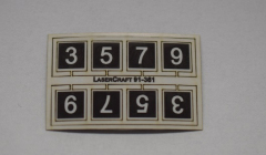 LaserCraft 92-361 ÖBB Geschwindigkeitsanzeiger Spur TT 16 Stück
