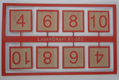 LaserCraft 98-353 ÖBB Geschwindigkeitstafeln Spur 0 16 Stück
