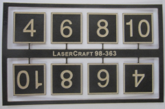 LaserCraft 98-363 ÖBB Geschwindigkeitsanzeiger Spur 0 16 Stück