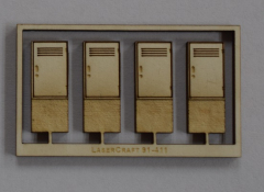 LaserCraft 93-411 Verteilerkästen Spur N 8 Stück