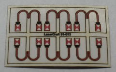 LaserCraft 91-013 DB End of Train Signals H0 12 Pieces