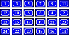 LaserCraft 94-101 Verzierte Hausnummern 1-24 Spur Z
