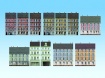 Noch 60300 Urban Scenery, 12 Half-relief buildings