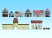 Noch 60306 Old-town houses, 9 Half-relief buildings