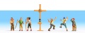 Noch 15874, Mountain hikers with summit cross, 6 figures + cross